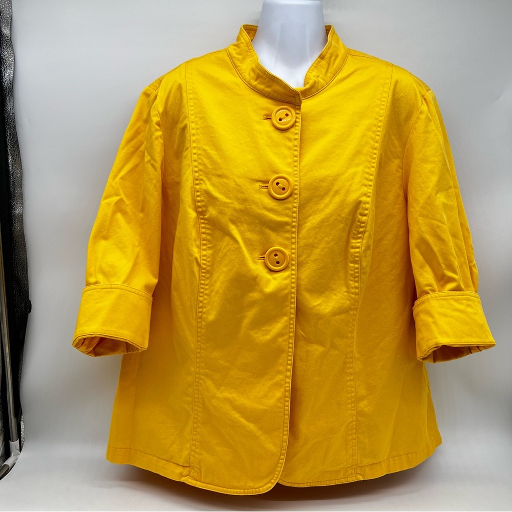 Coldwater Creek Vibrant Yellow Jacket